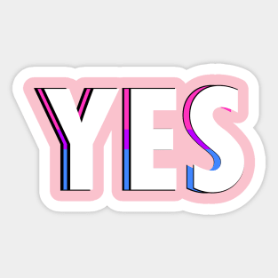 Bi Yes Sticker